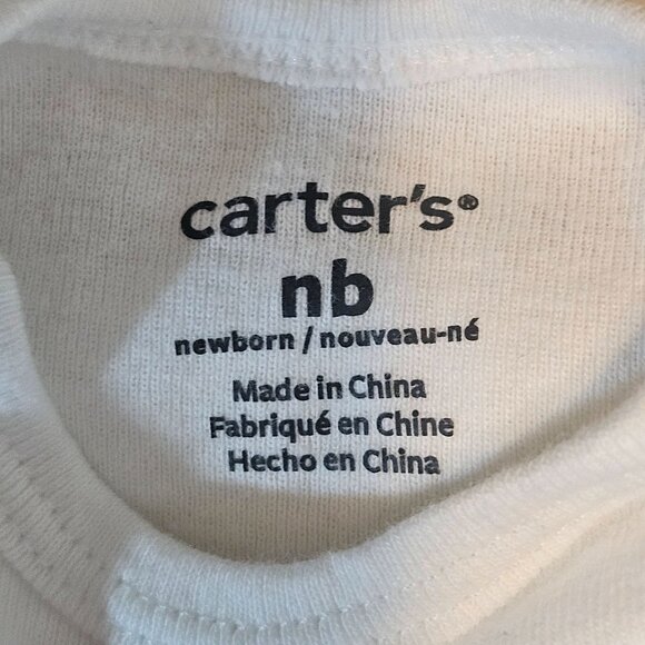 Carters Newborn Baby Boy Clothing Lot 13 Pieces Bodysuits Sleepers Pants - Picture 5 of 6